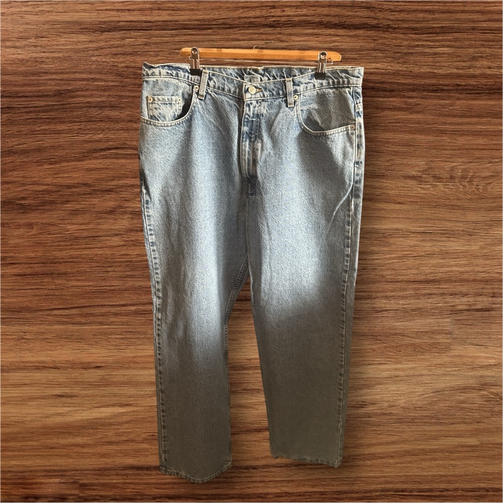 Ralph Lauren Vintage 90s Light Blue Straight Loose Jeans Mens Size 38W X 30L